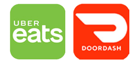 Uber and Doordash Logos